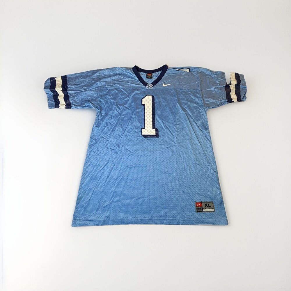 Nike Team North Carolina Tar Heels #1 Football Jersey Blue Men’s XL NCAA